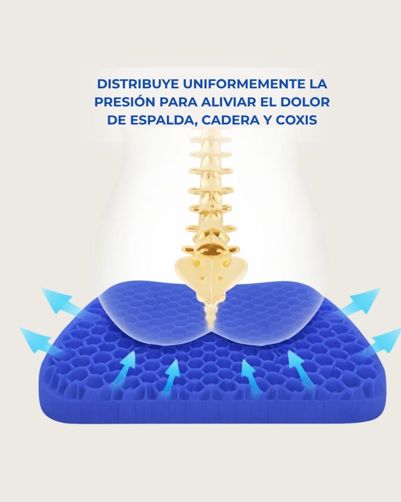 El cojín de gel que te permite sentarte sin dolor